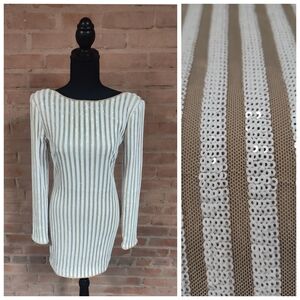 Forever 21 | Sexy Scoop Back Sequin Striped Party Dress